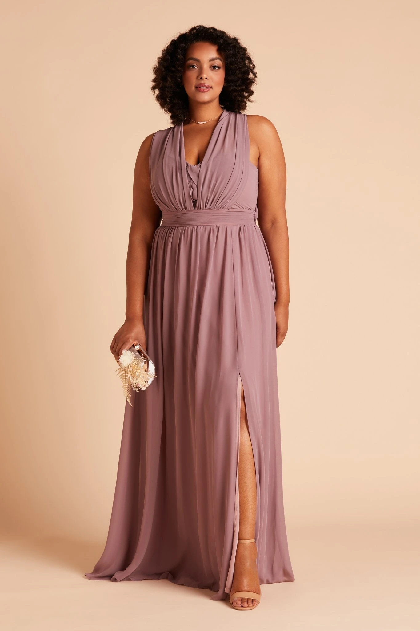 Grace Convertible Dress - Dark Mauve - Image 16