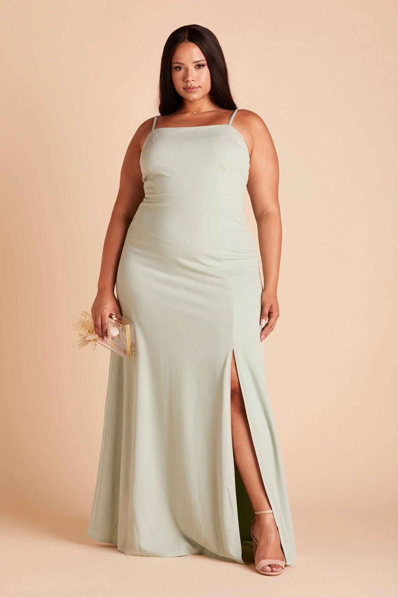 Benny Crepe Dress - Sage - Image 11