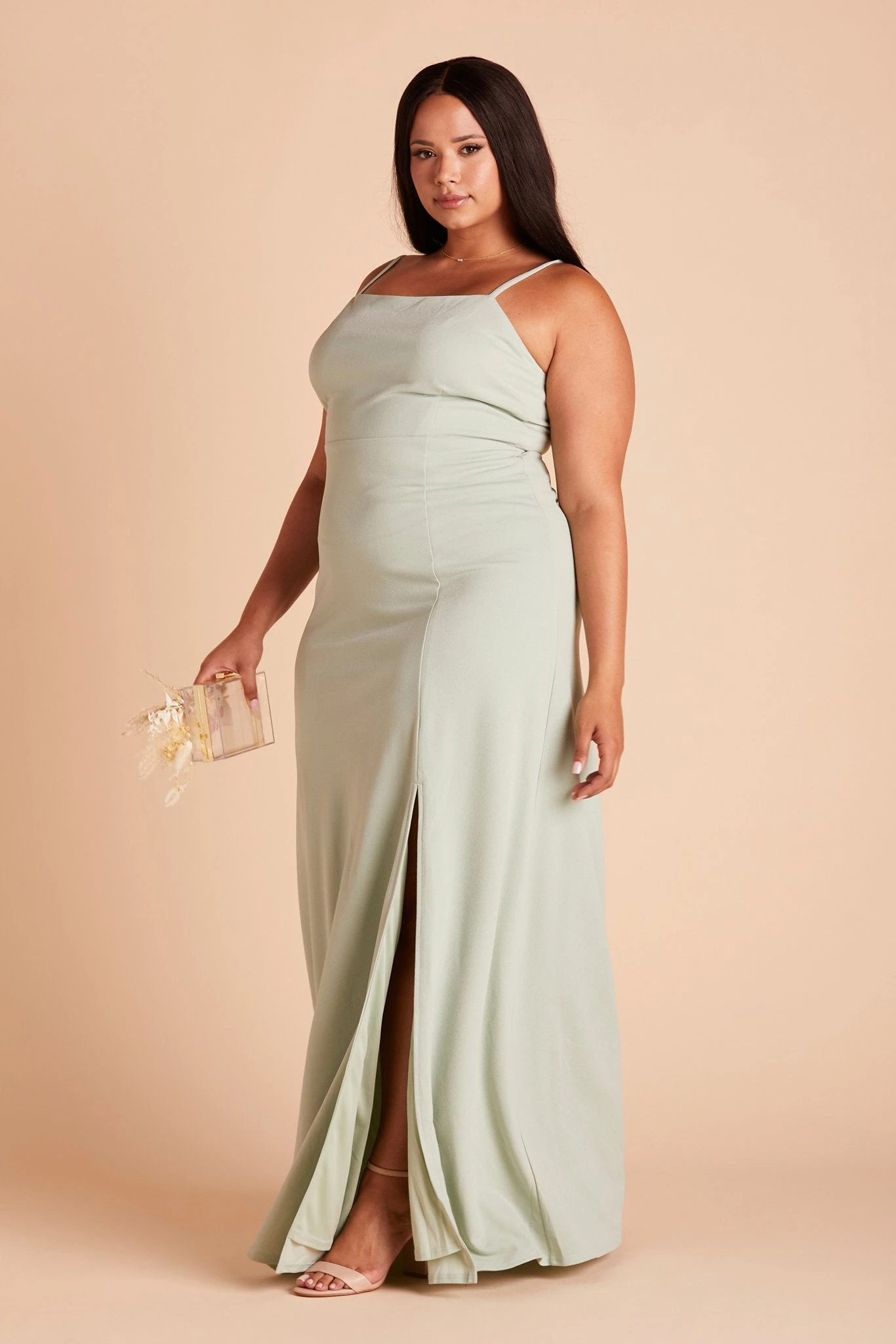 Benny Crepe Dress - Sage - Image 12