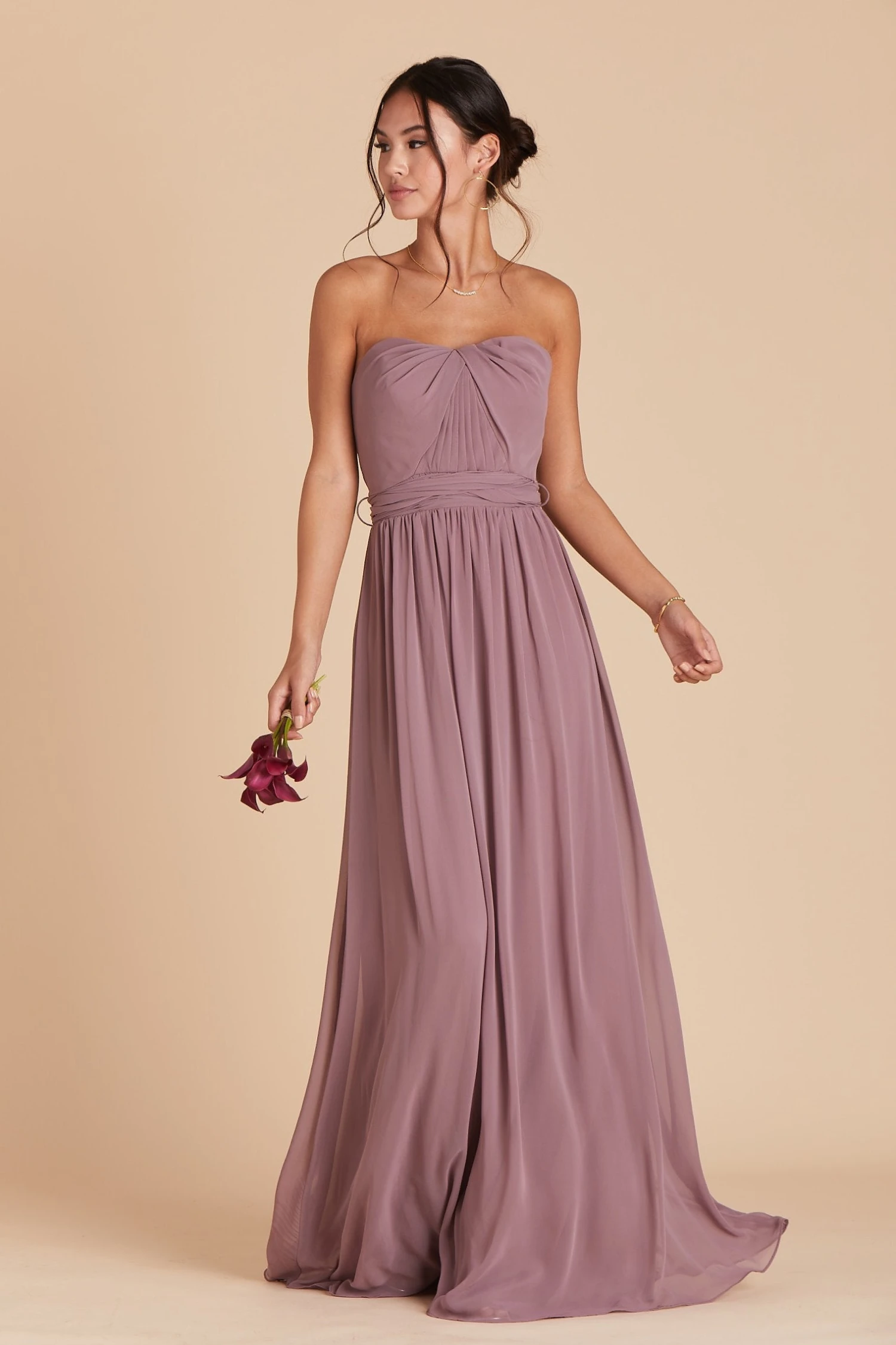 Grace Convertible Dress - Dark Mauve - Image 5
