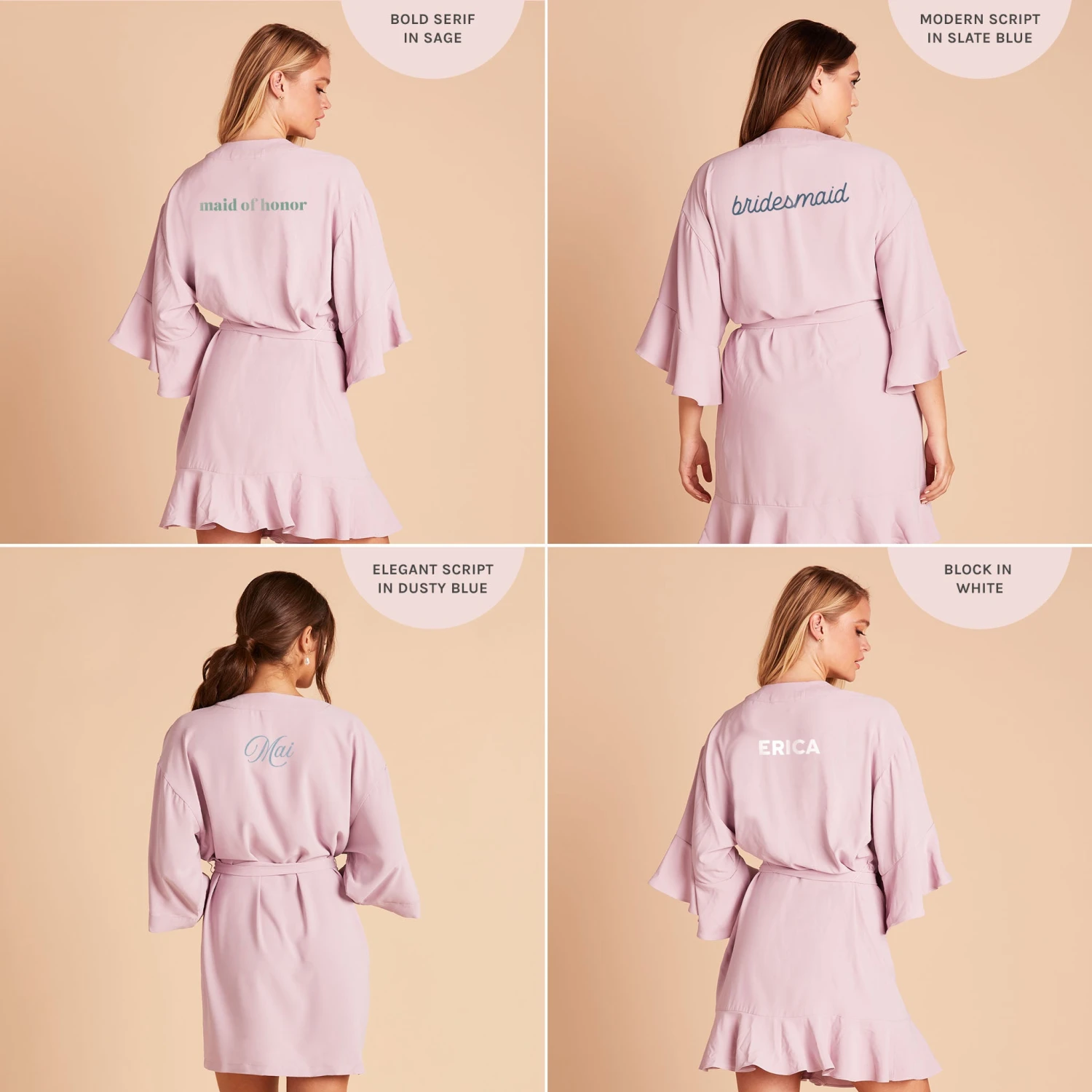 Kenny Ruffle Robe - Lavender - Image 12