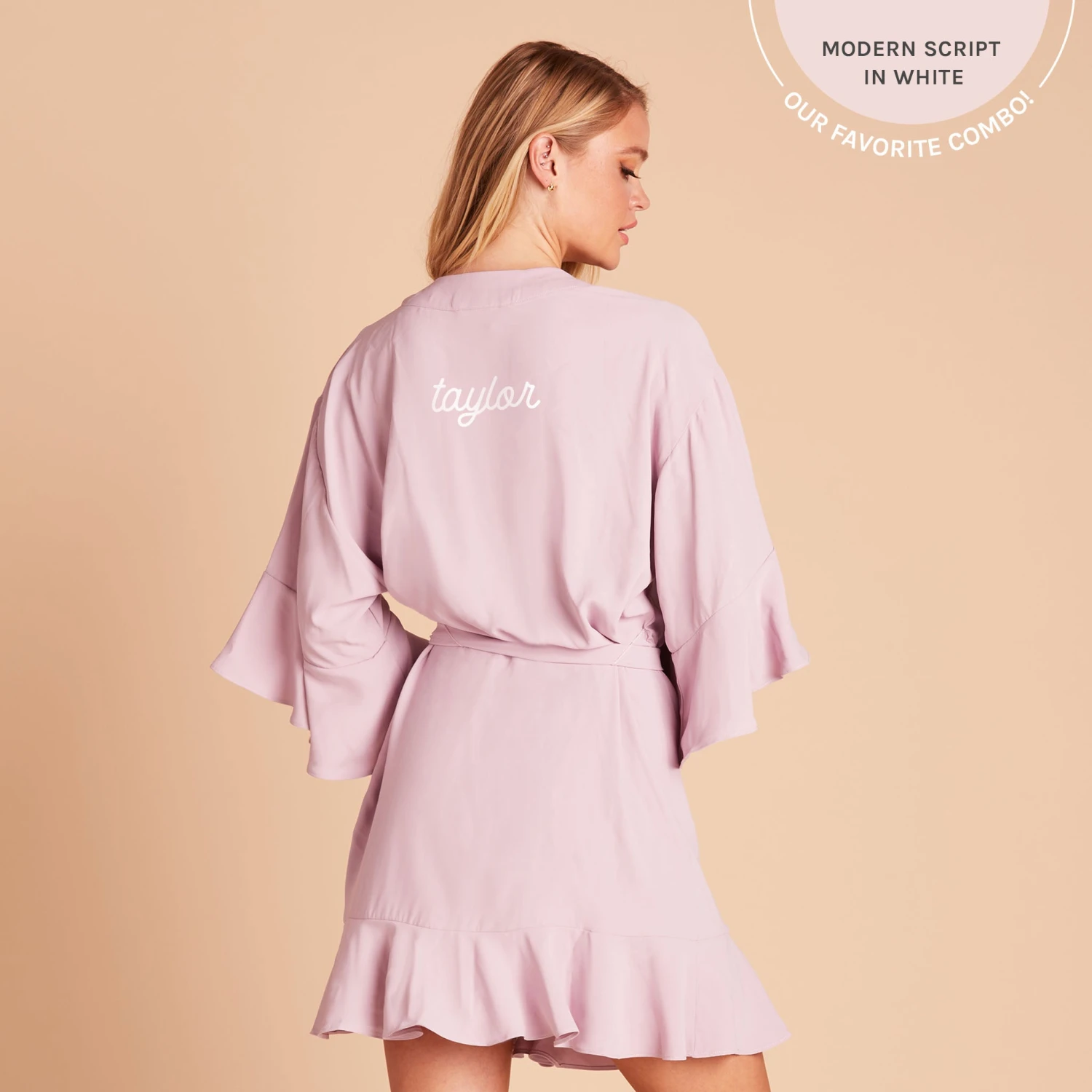 Kenny Ruffle Robe - Lavender - Image 2