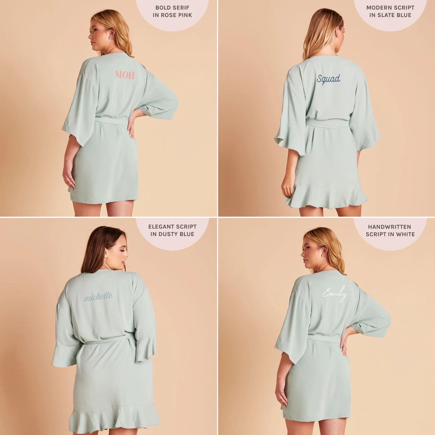 Kenny Ruffle Robe - Sage - Image 13