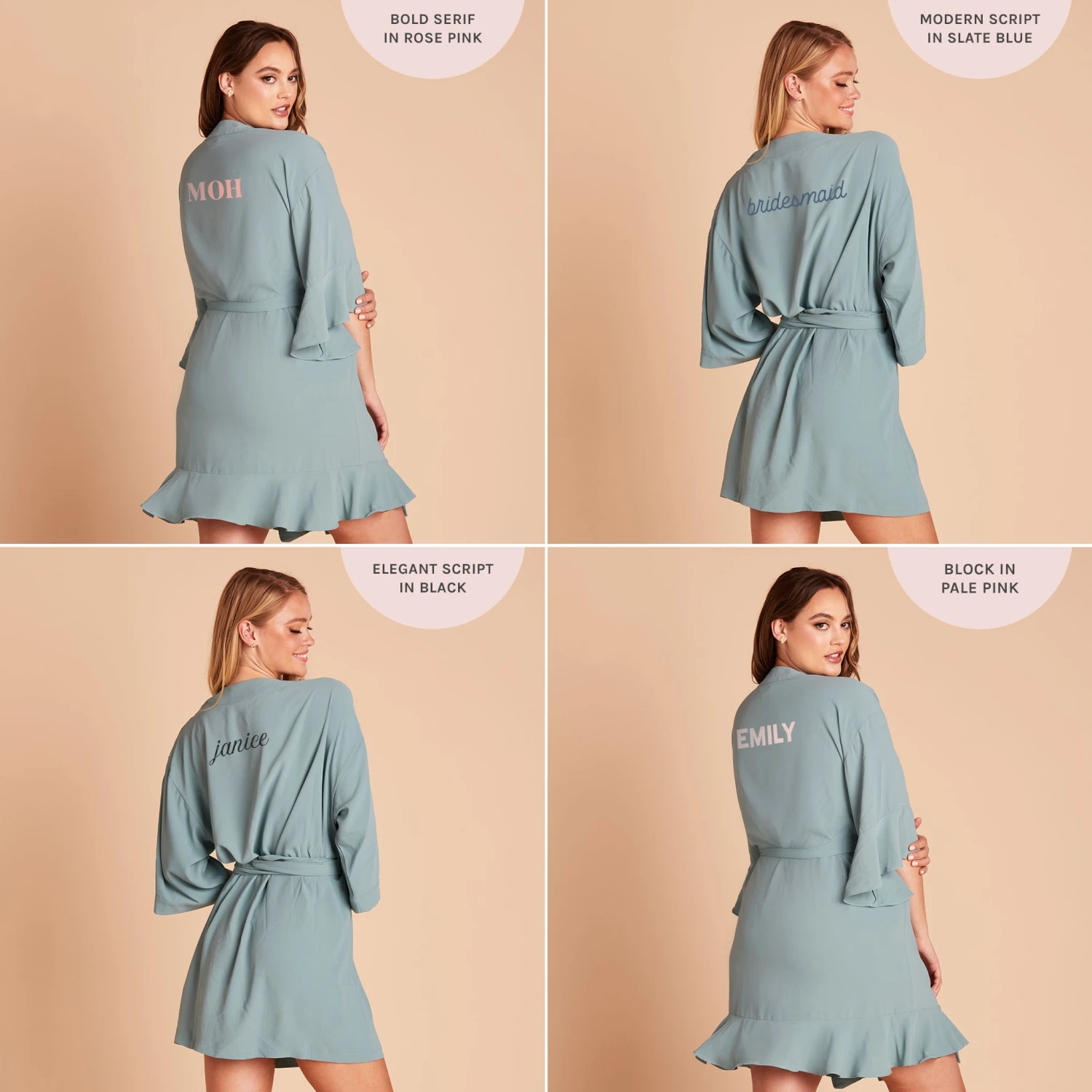 Kenny Ruffle Robe - Sea Glass - Image 12