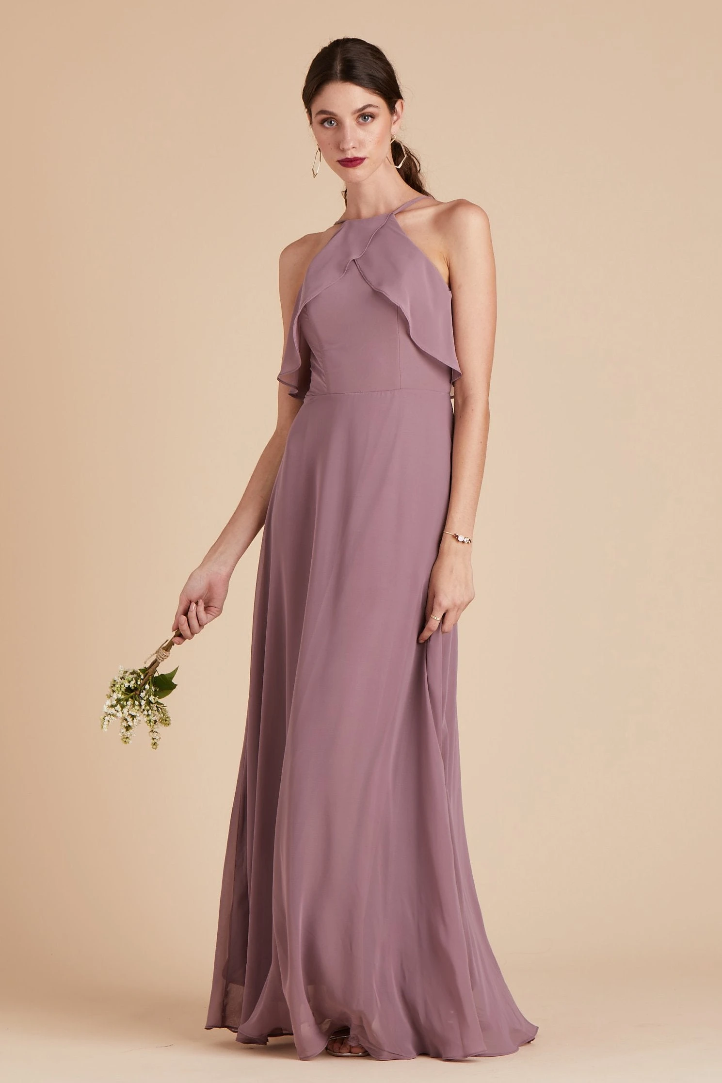 Jules Dress - Dark Mauve - Image 8