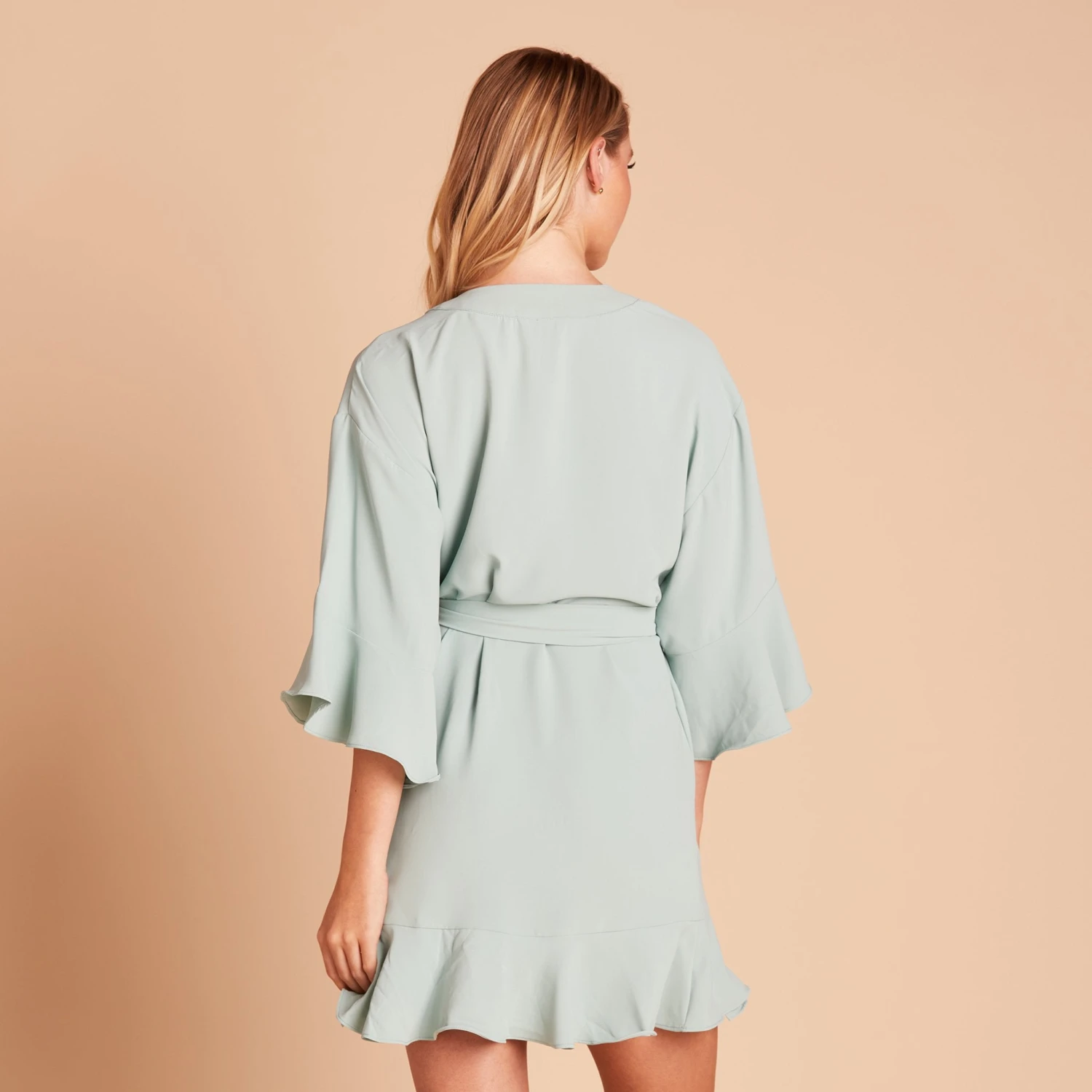 Kenny Ruffle Robe - Sage - Image 7