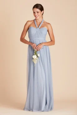 Christina Convertible Dress - Dusty Blue