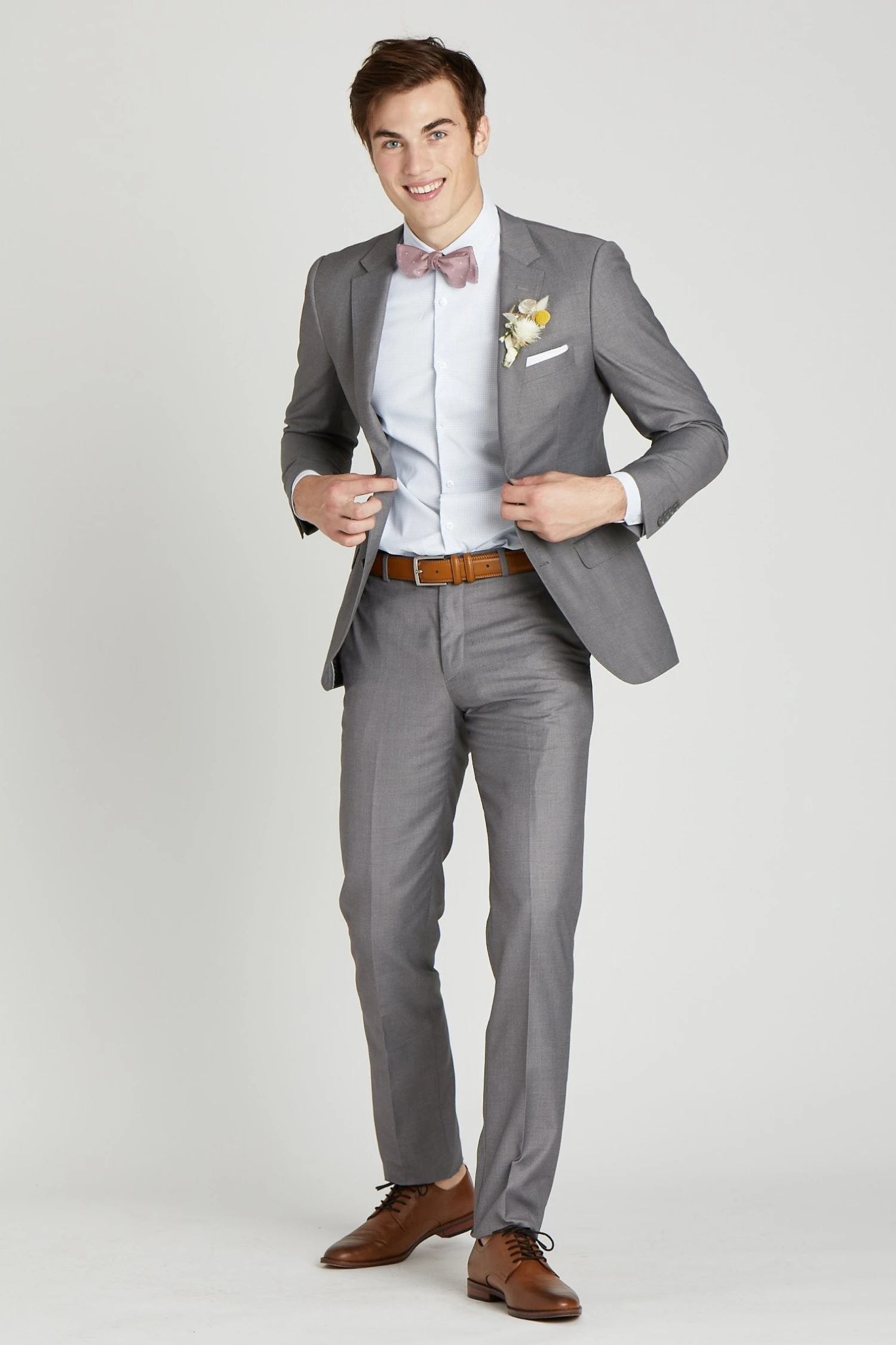 Daniel Bow Tie - Dark Mauve Dot - Image 6