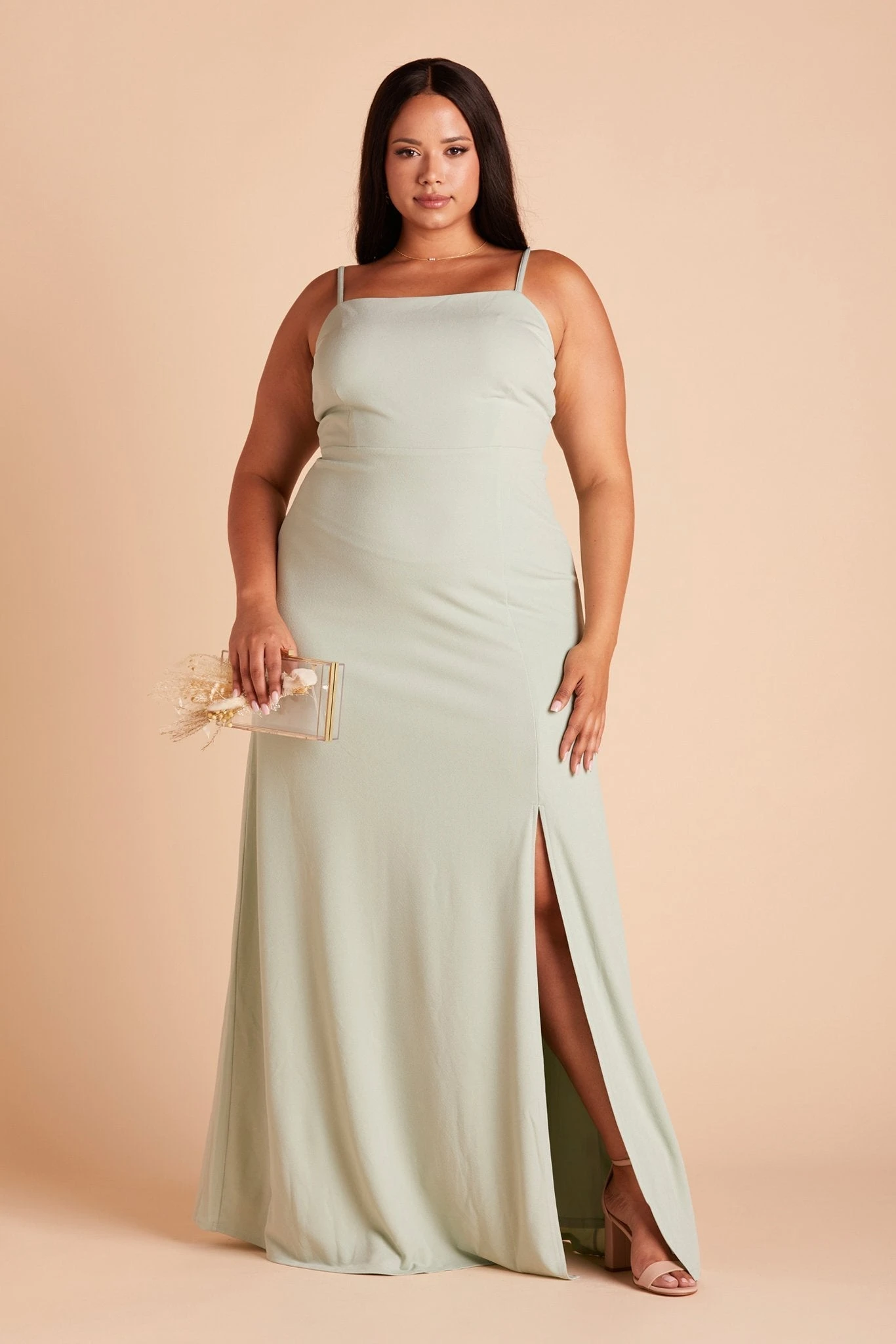 Benny Crepe Dress - Sage - Image 3