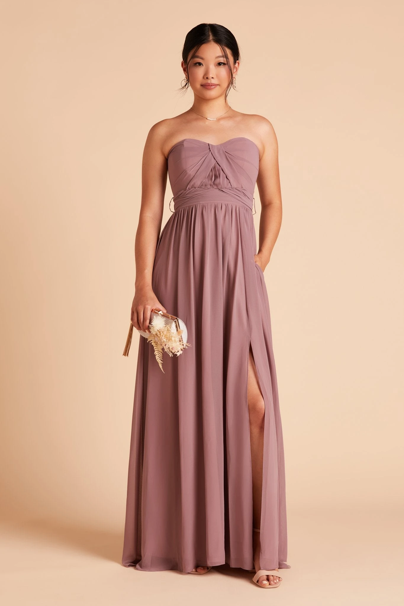Grace Convertible Dress - Dark Mauve - Image 9