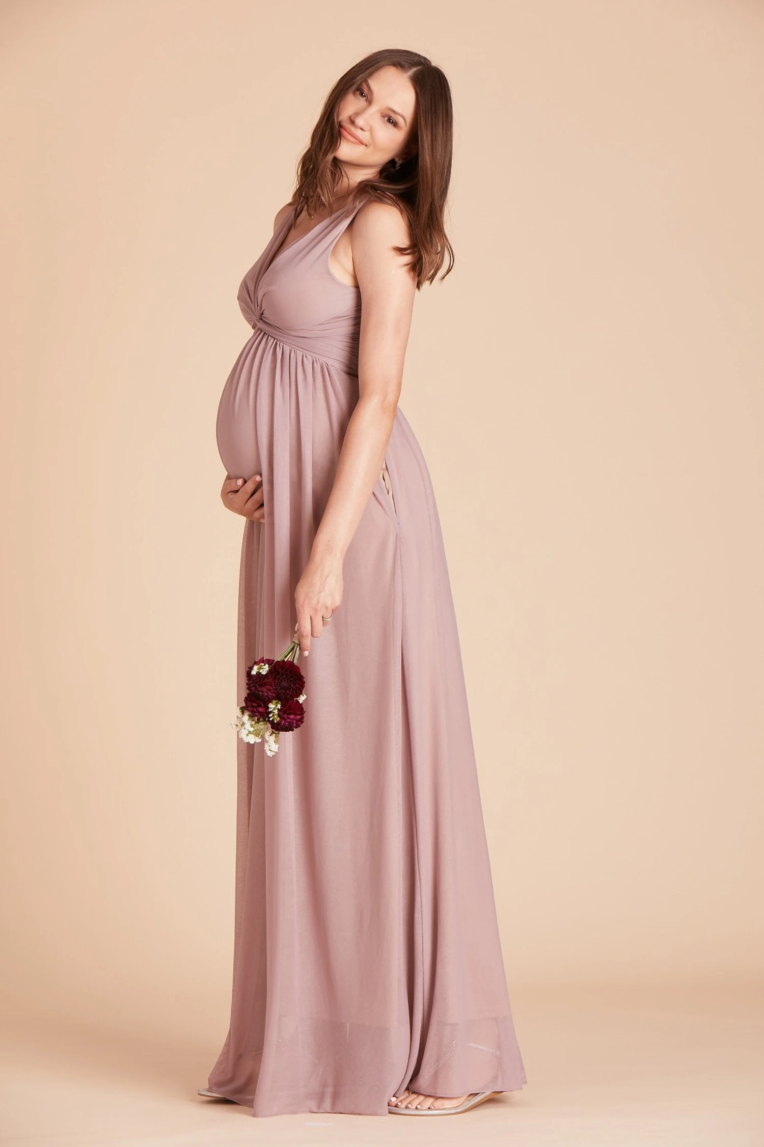 Lianna Dress - Mauve - Image 2