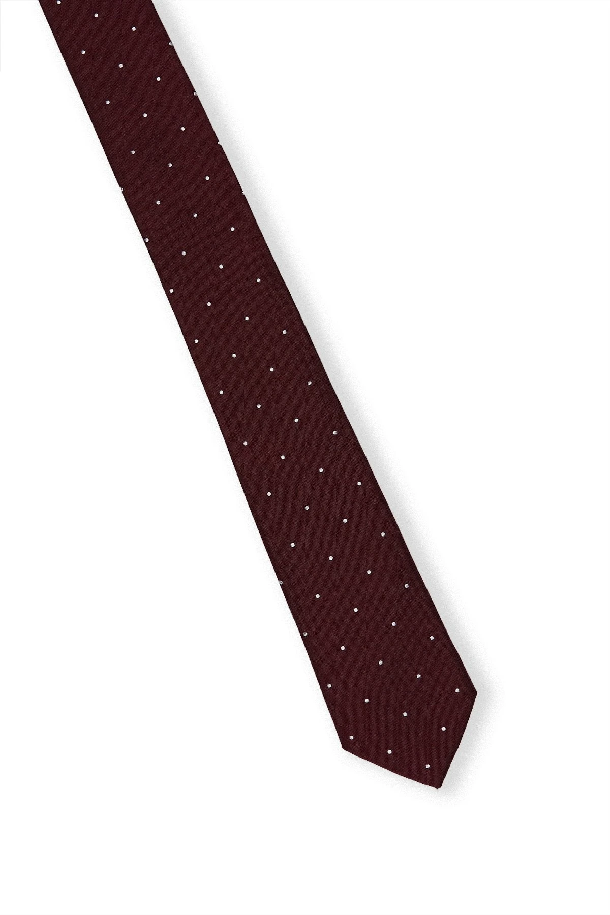 Simon Necktie - Cabernet Dot - Image 7