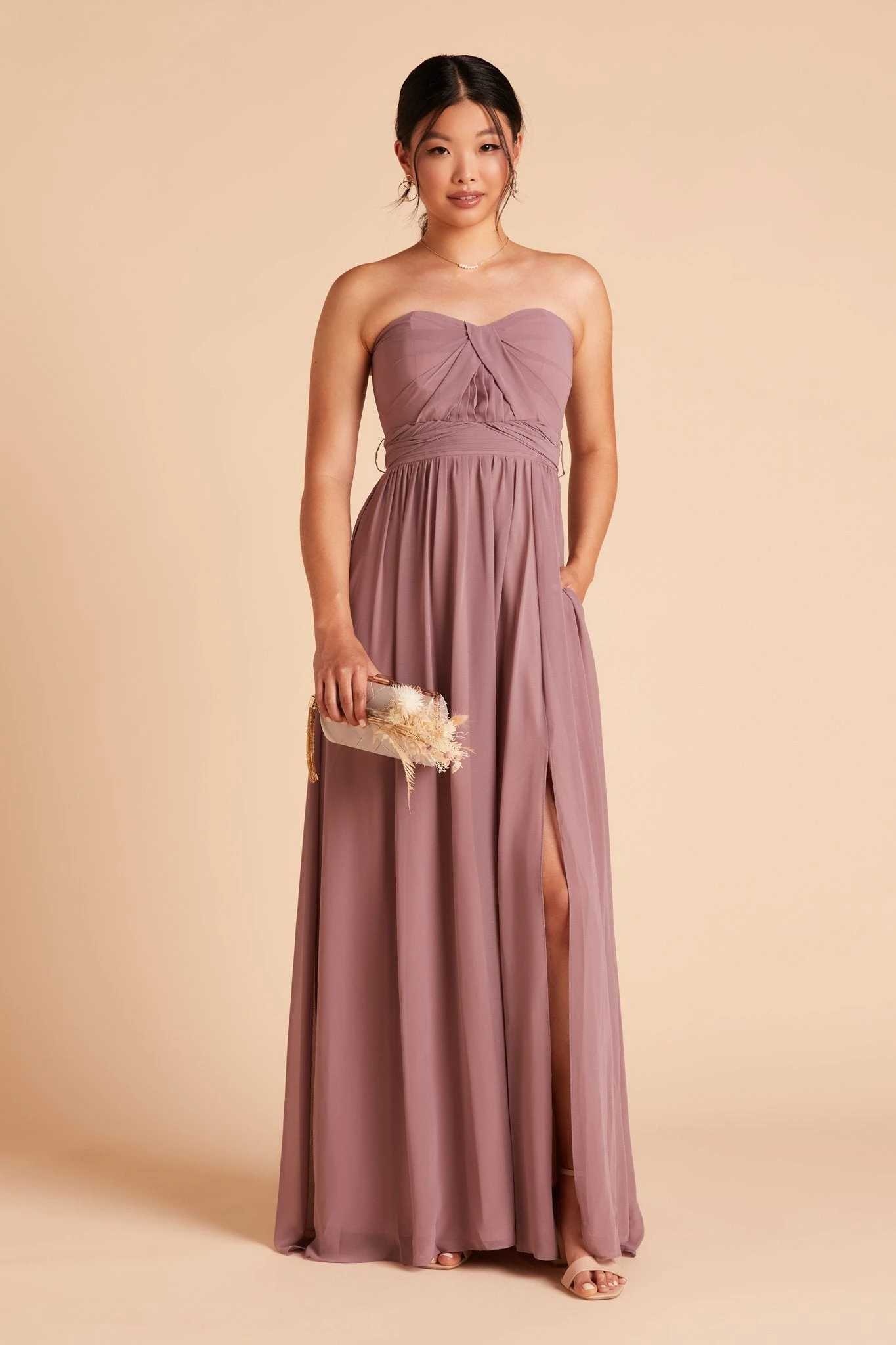 Grace Convertible Dress - Dark Mauve - Image 11