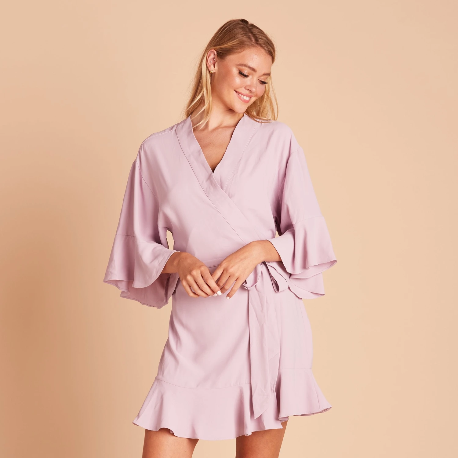 Kenny Ruffle Robe - Lavender - Image 5