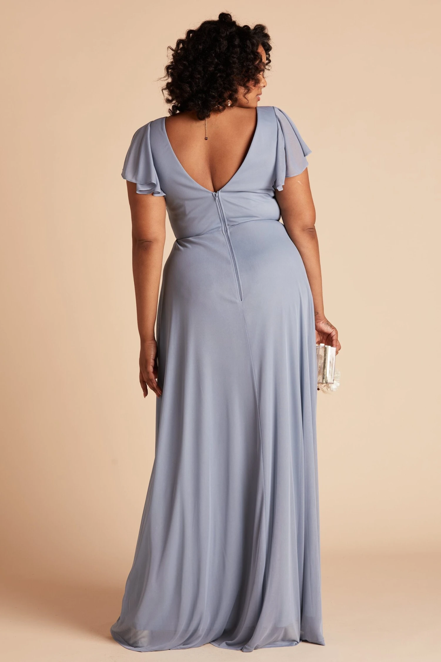Hannah Dress - Dusty Blue - Image 12