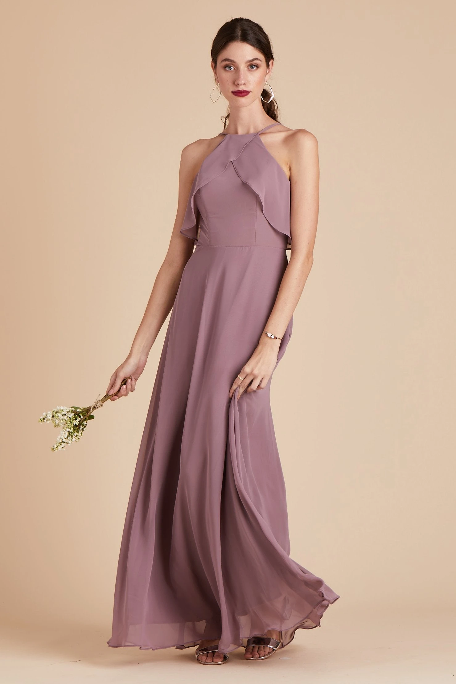 Jules Dress - Dark Mauve - Image 4