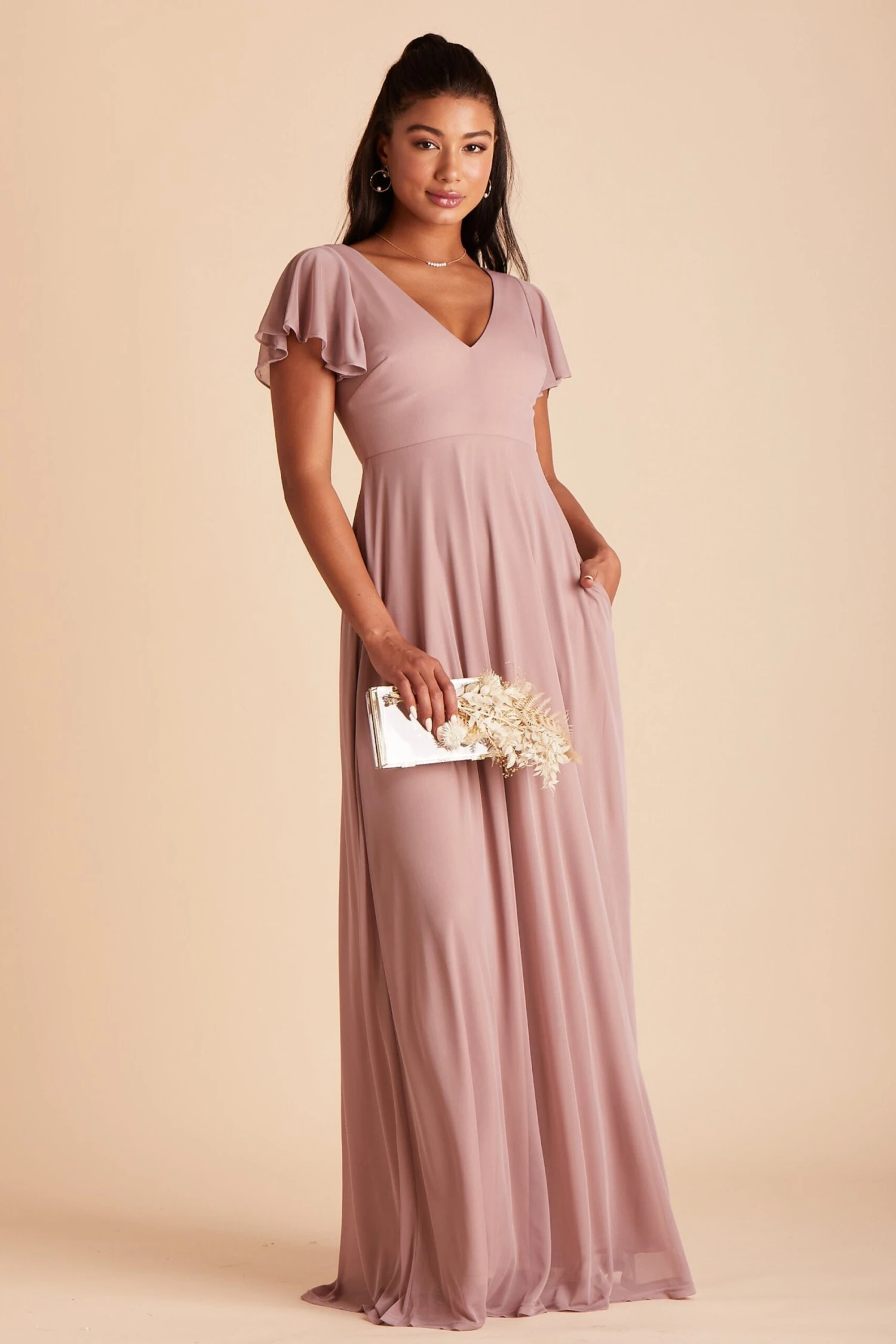Hannah Dress - Mauve - Image 5