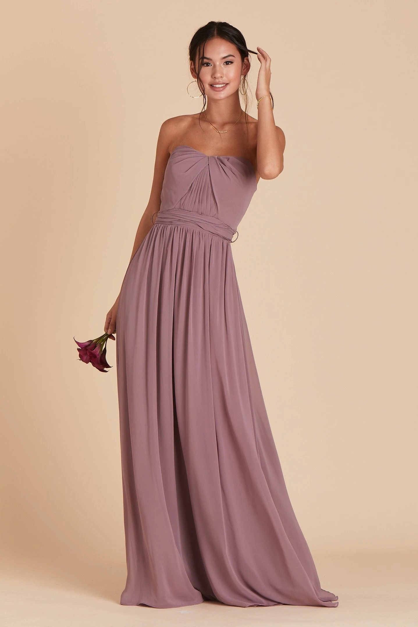 Grace Convertible Dress - Dark Mauve - Image 4
