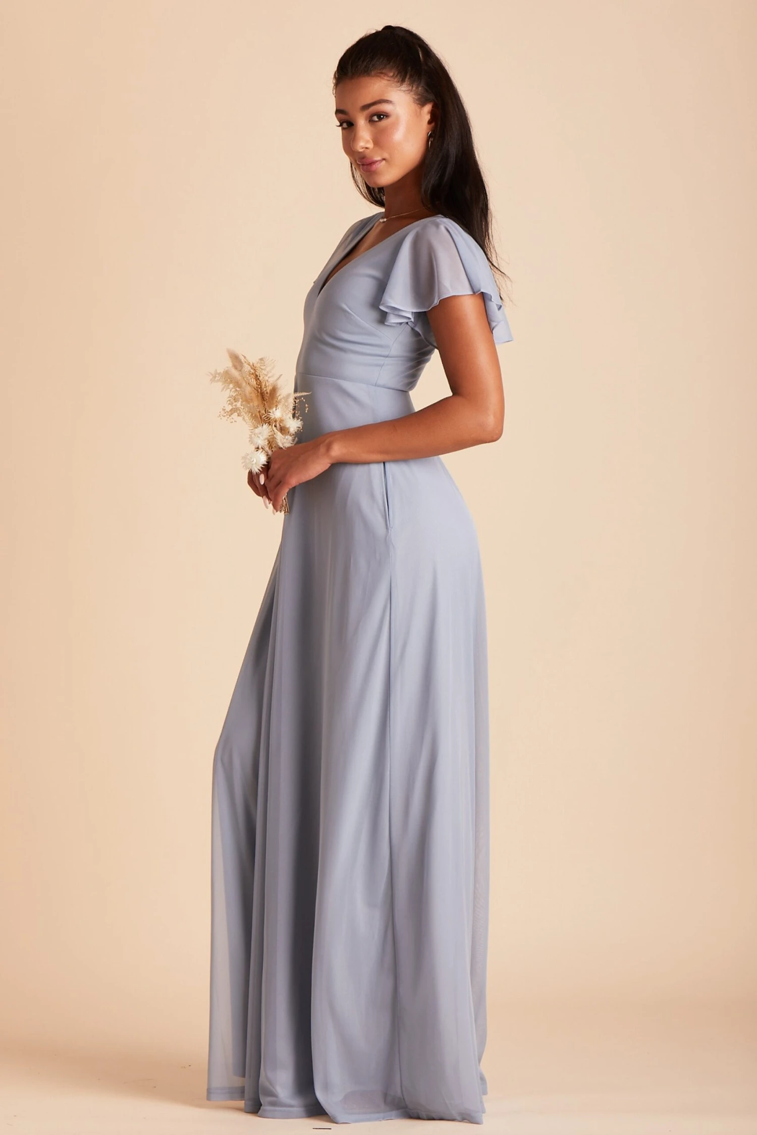 Hannah Dress - Dusty Blue - Image 8
