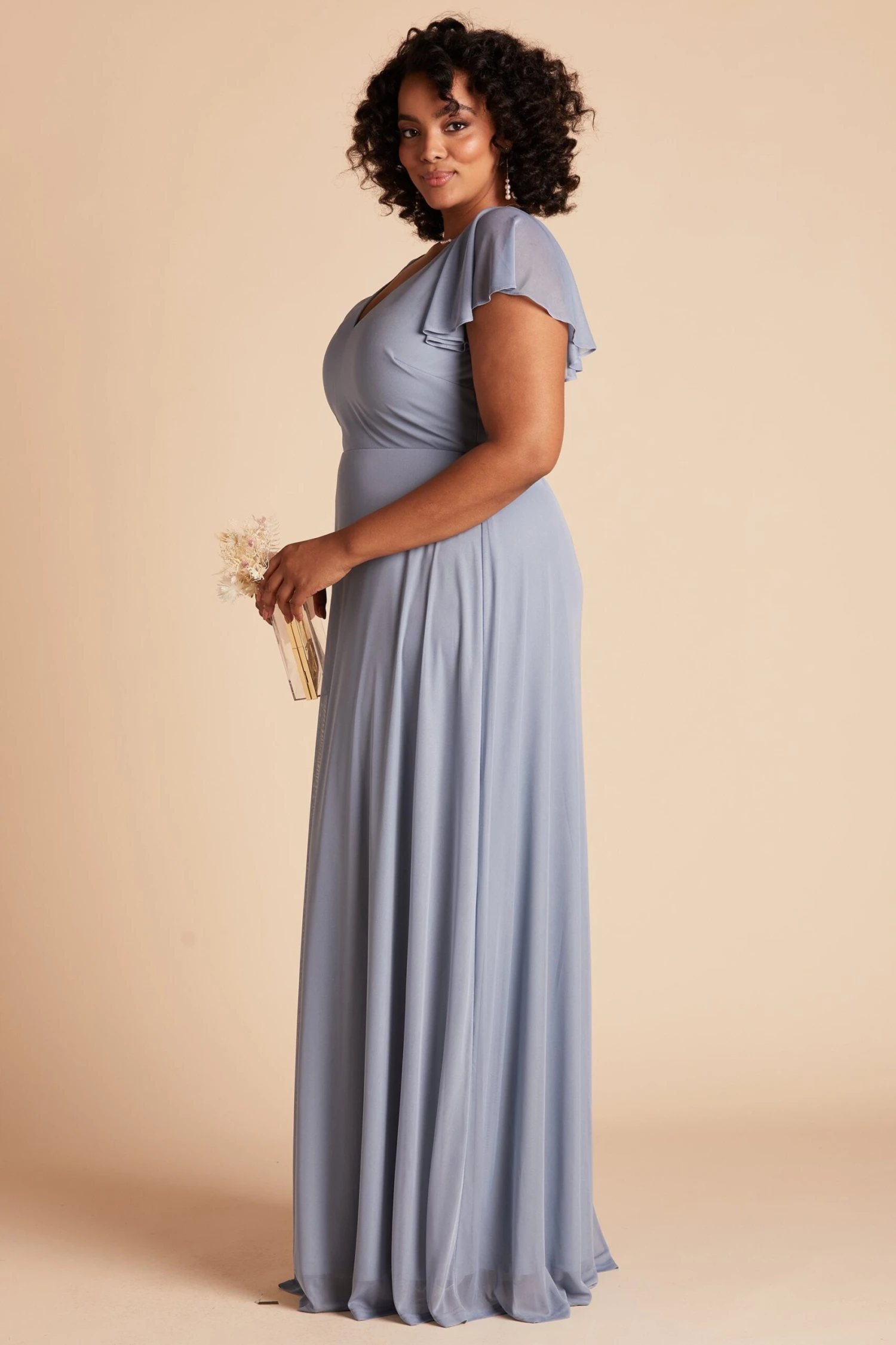 Hannah Dress - Dusty Blue - Image 11