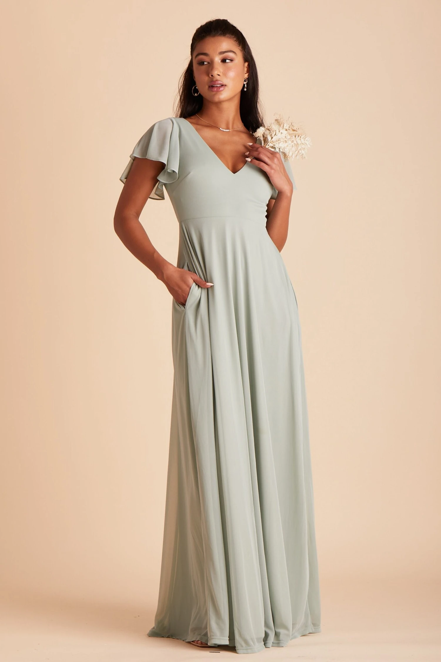 Hannah Dress - Sage - Image 7