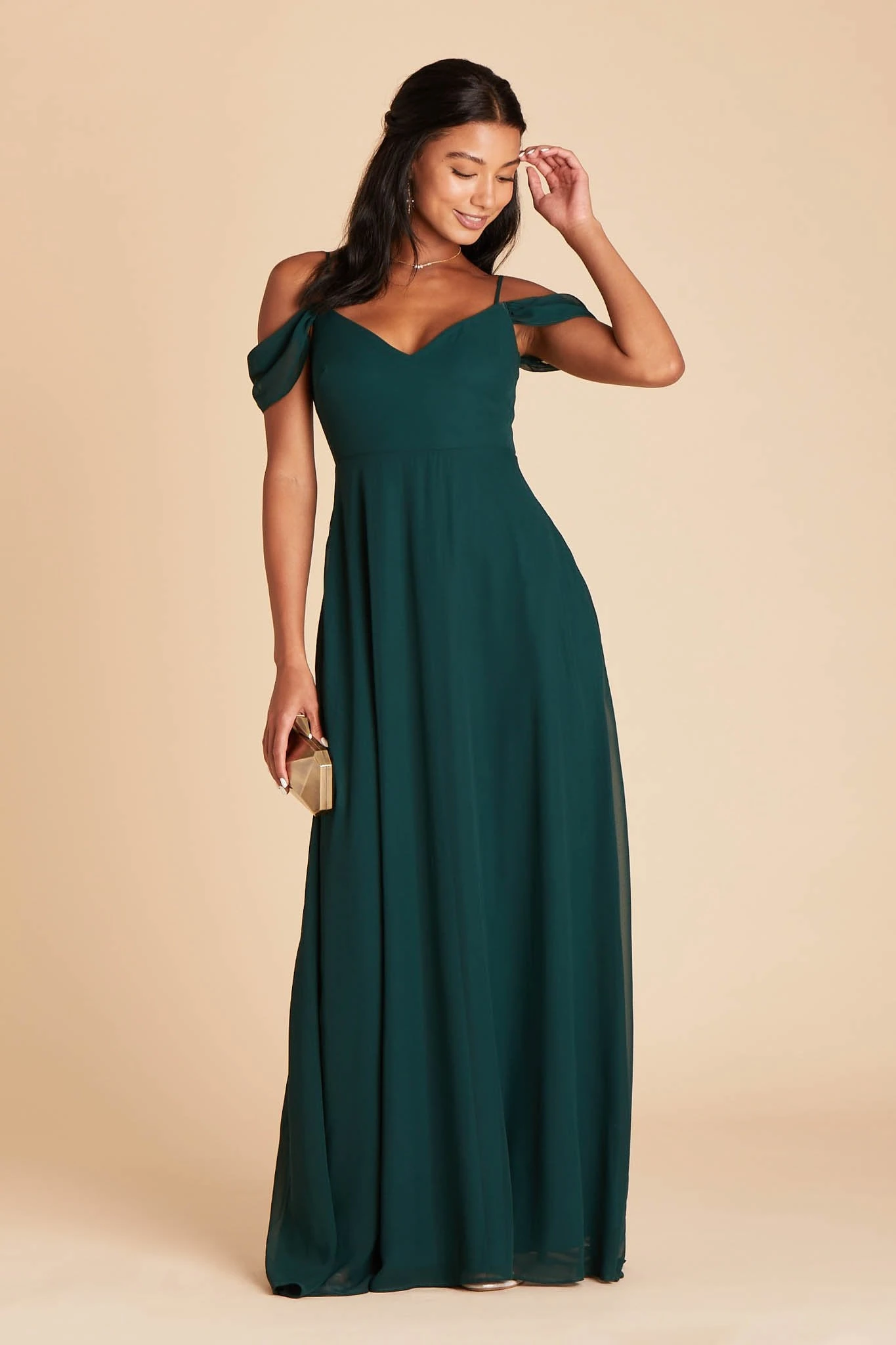 Devin Convertible Dress - Emerald - Image 11