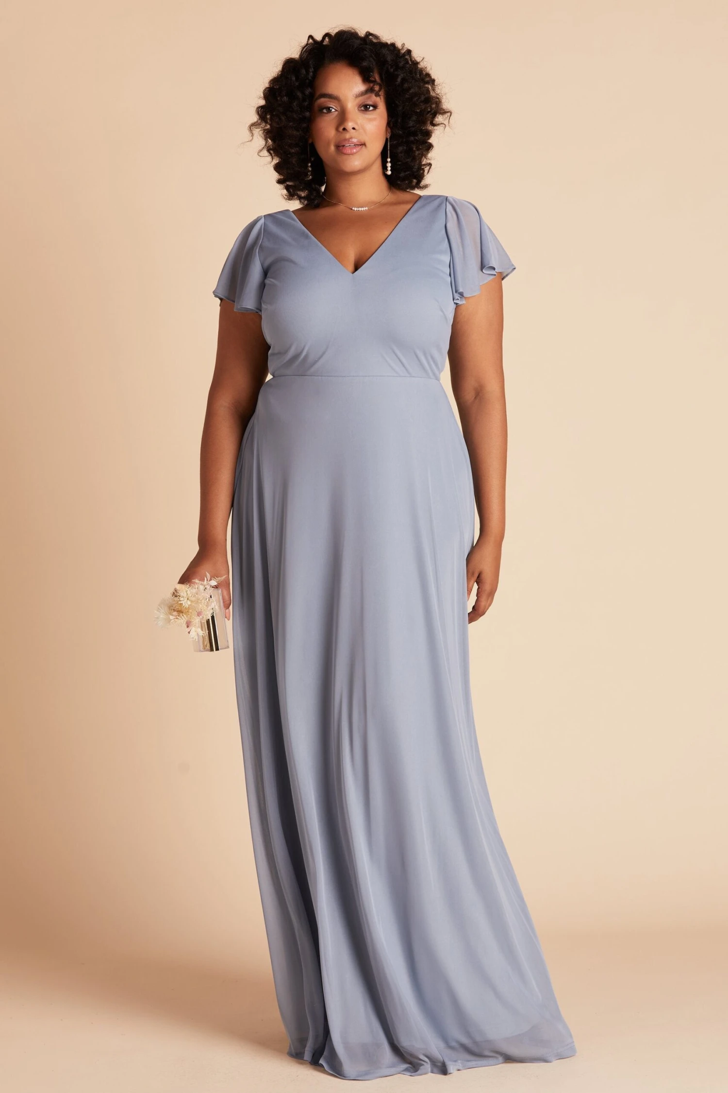 Hannah Dress - Dusty Blue - Image 10