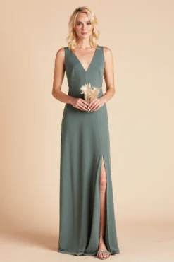 Shamin Crepe Dress - Sea Glass