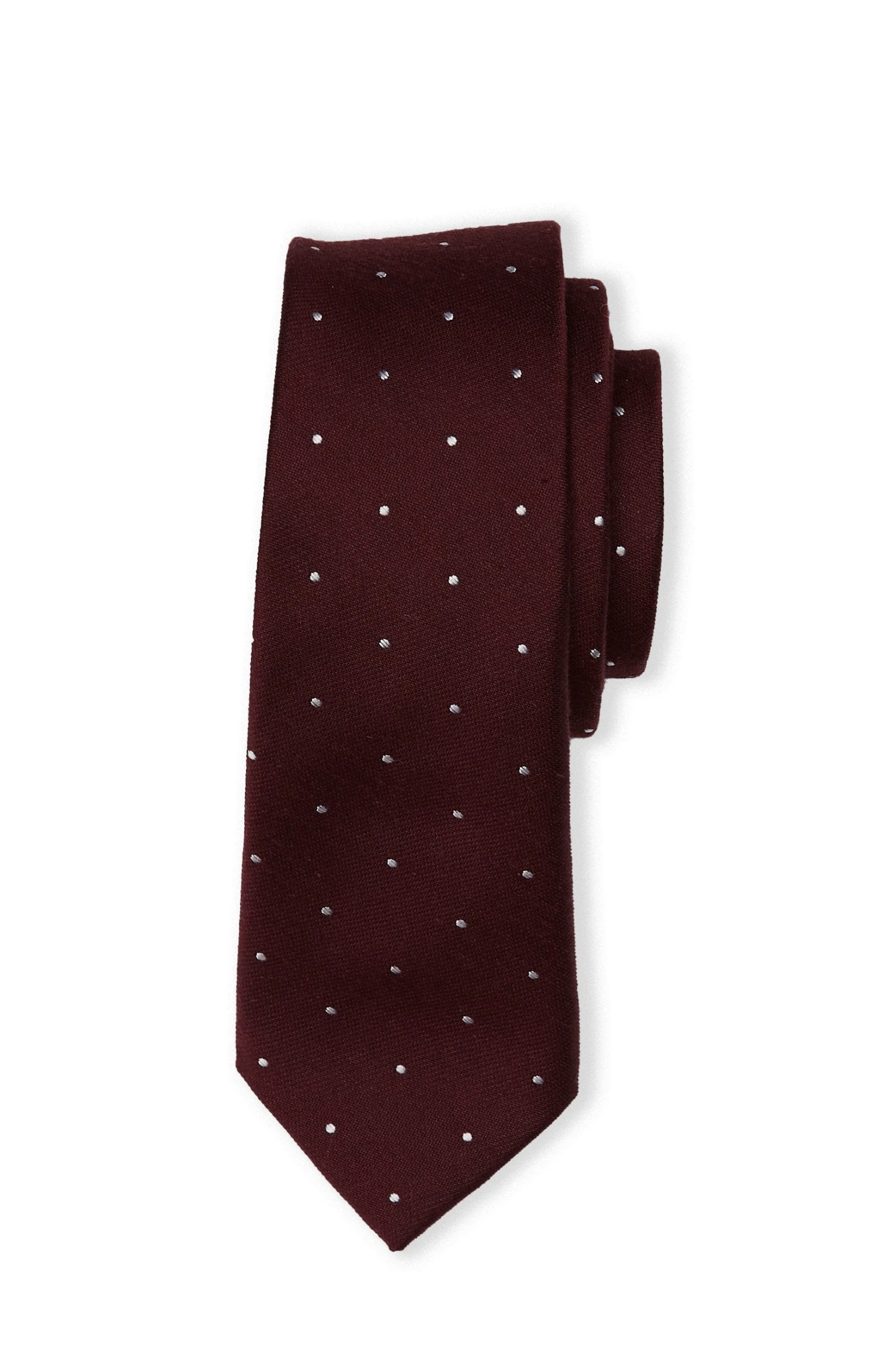Simon Necktie - Cabernet Dot - Image 6