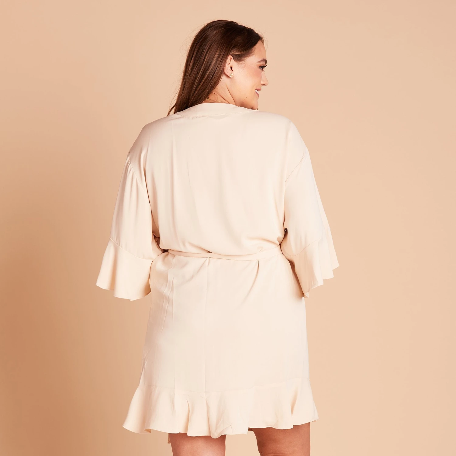 Kenny Ruffle Robe - Champagne - Image 4