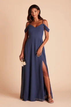 Devin Convertible Dress - Slate Blue