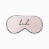 Silk Bride Sleep Mask - Script Black