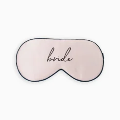 Silk Bride Sleep Mask - Script Black