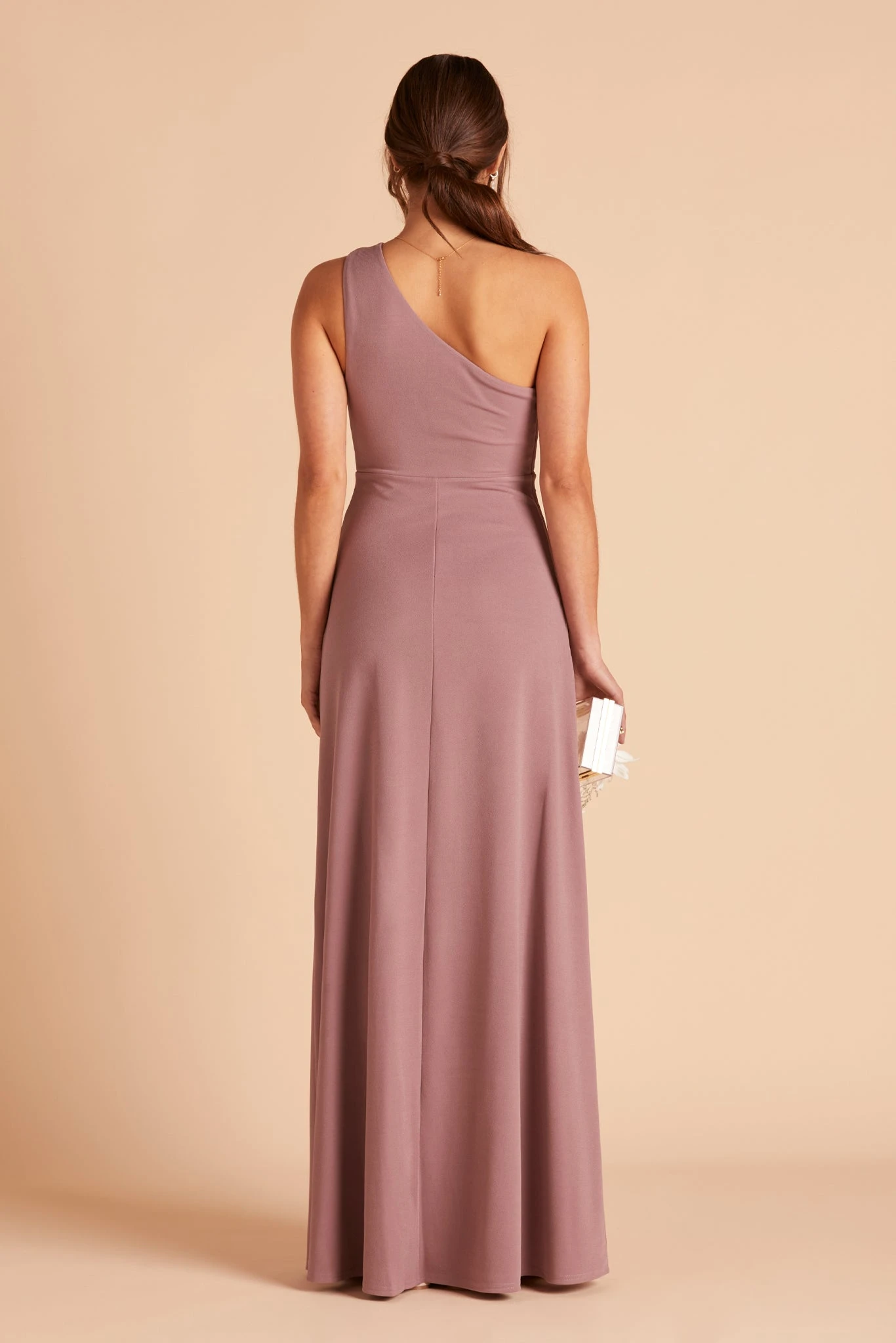 Kira Crepe Dress - Dark Mauve - Image 9