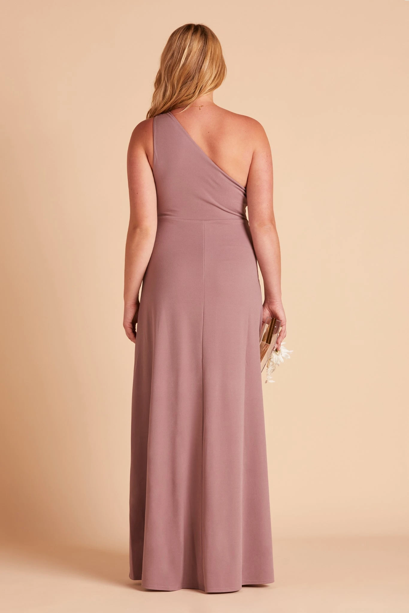 Kira Crepe Dress - Dark Mauve - Image 13