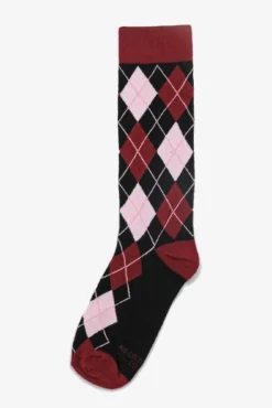 Argyle Groomsmen Socks By No Cold Feet - Red