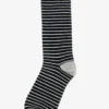 Striped Groomsmen Socks By No Cold Feet - Black