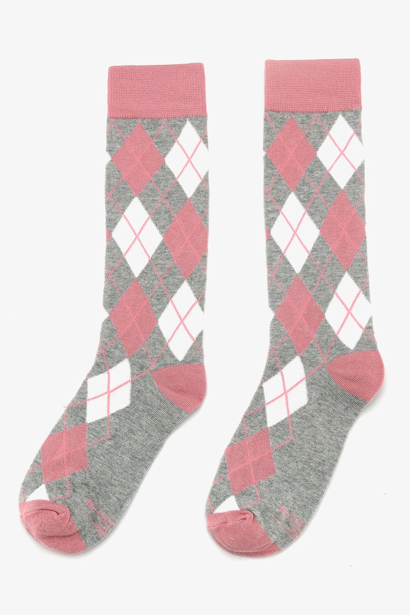 Argyle Groomsmen Socks By No Cold Feet - Dusty Rose - Image 3