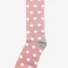 Polka Dot Groomsmen Socks By No Cold Feet - Dusty Rose