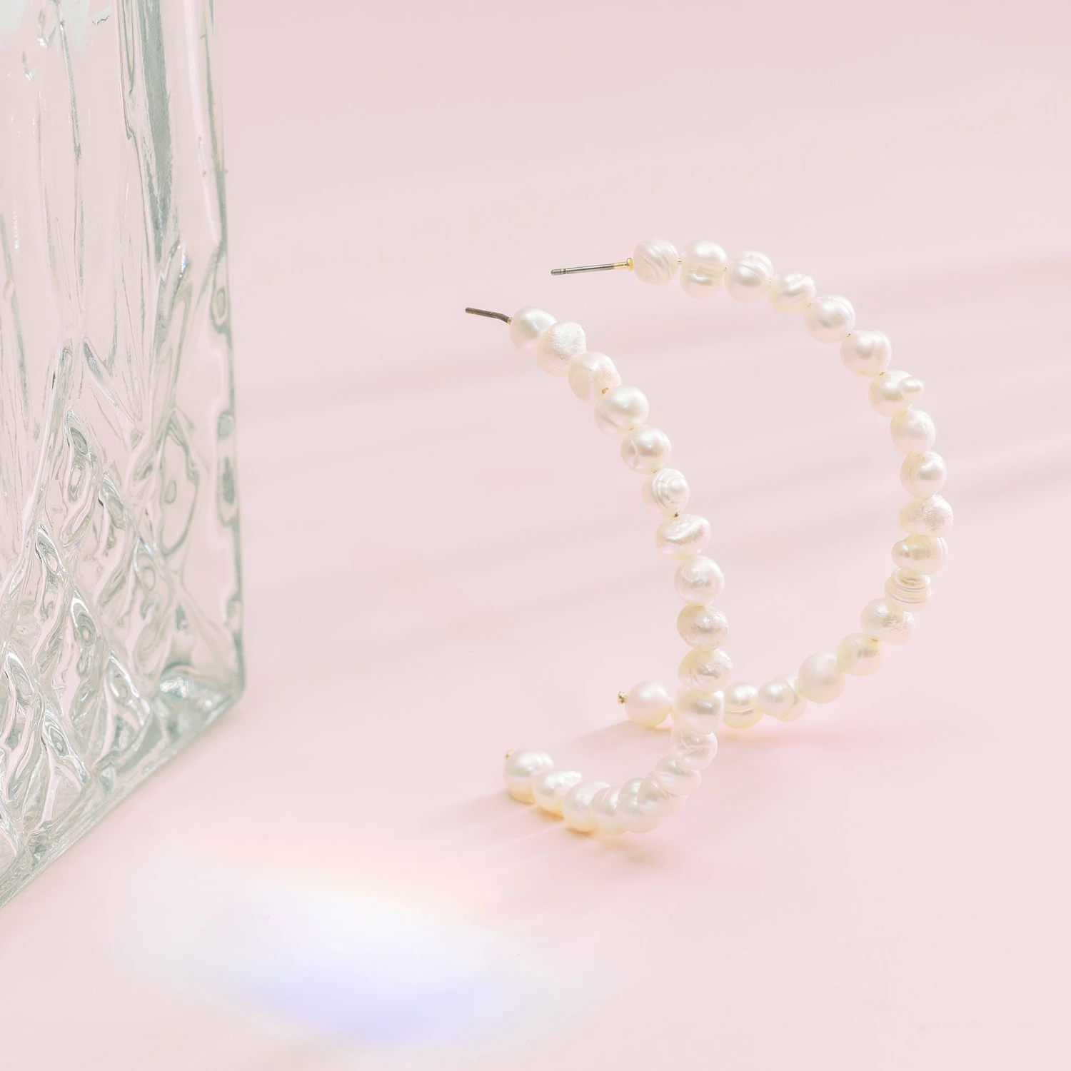Odessa Freshwater Pearl Hoops - Image 4