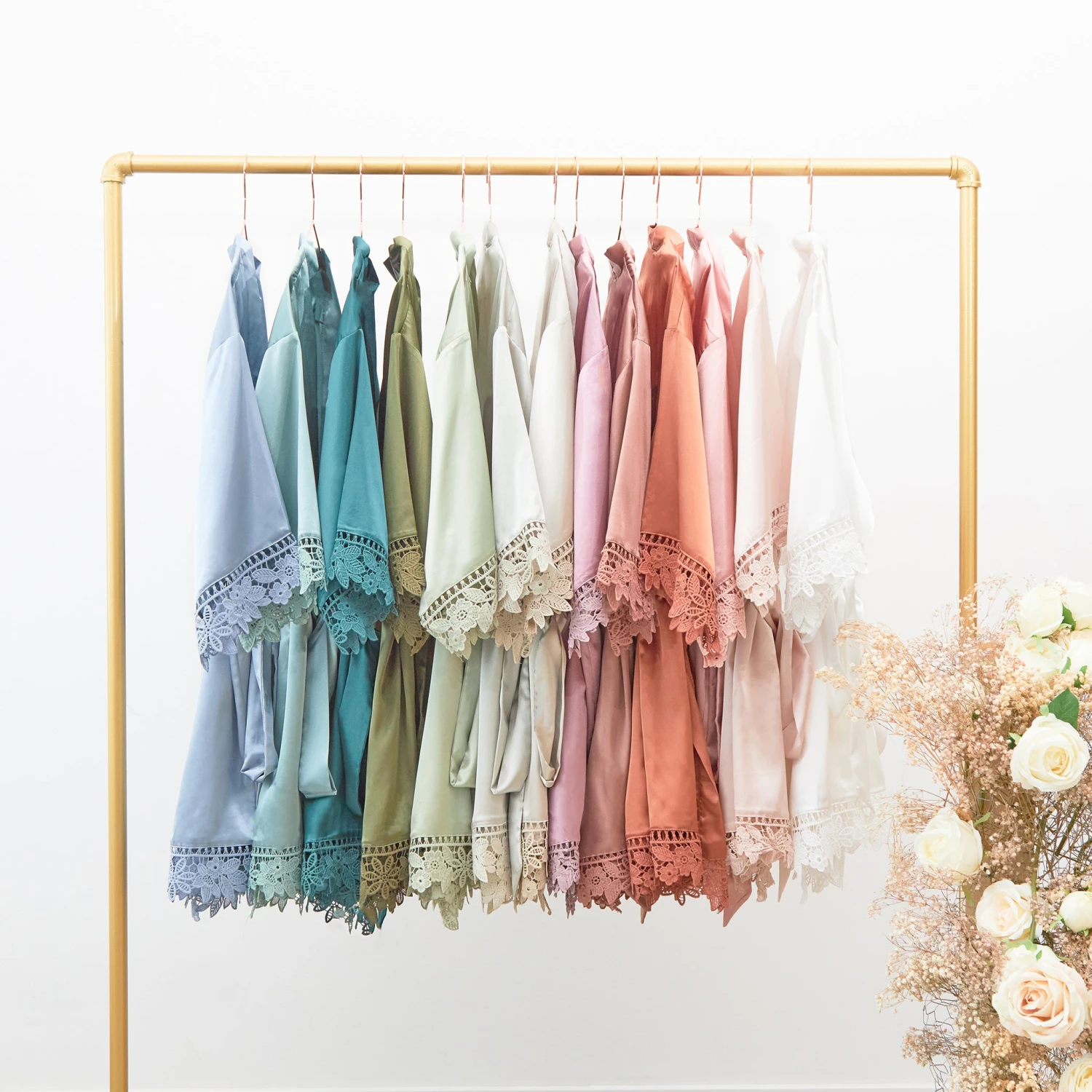 Claudine Lace Robe - Twilight - Image 8