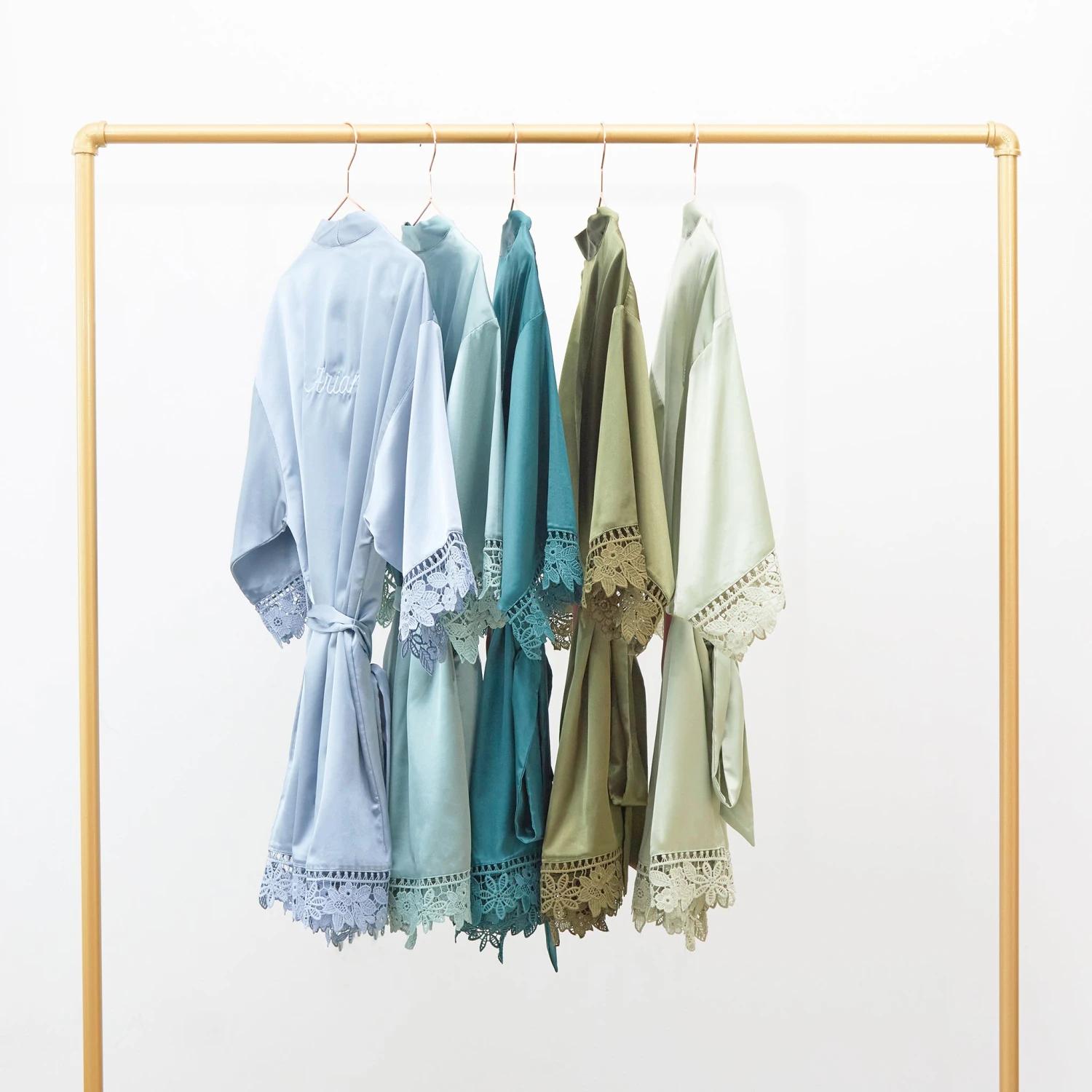 Claudine Lace Robe - Twilight - Image 7