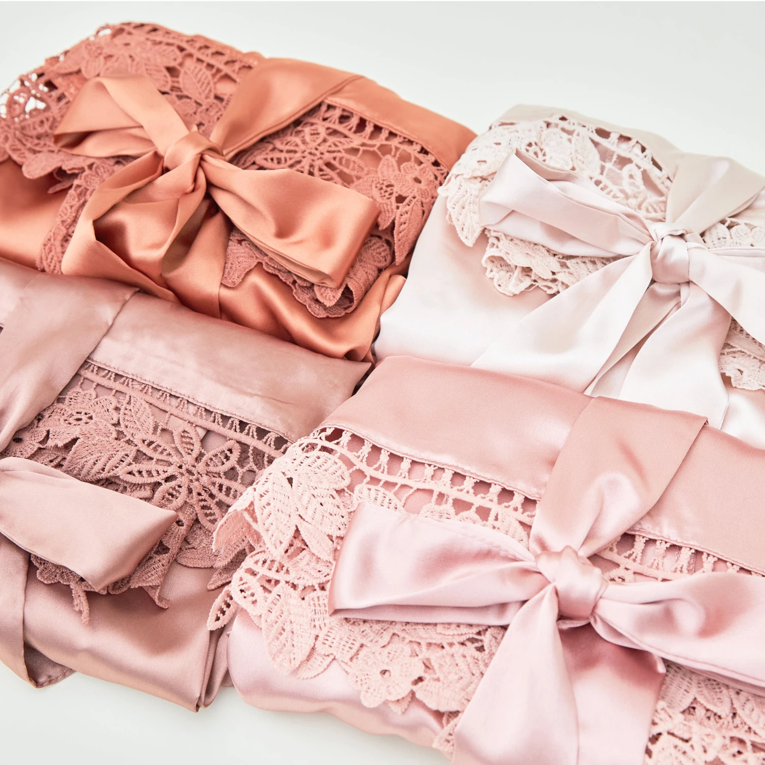 Claudine Lace Robe - Taupe - Image 12