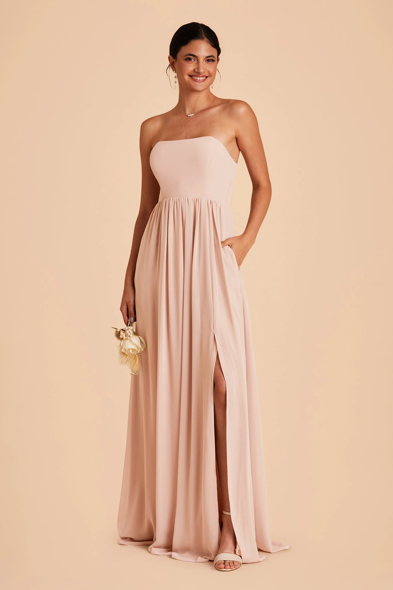 August Convertible Dress - Pale Blush - Image 3
