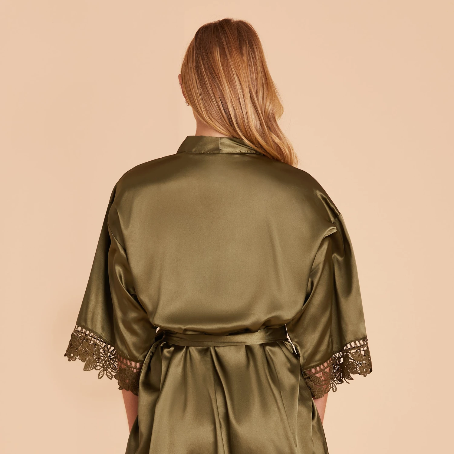 Claudine Lace Robe - Olive - Image 11