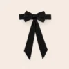 Liz Flower Girl Sash - Sheen Black