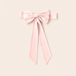 Liz Flower Girl Sash - Sheen Pale Pink