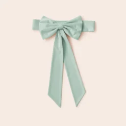 Liz Flower Girl Sash - Sheen Light Green