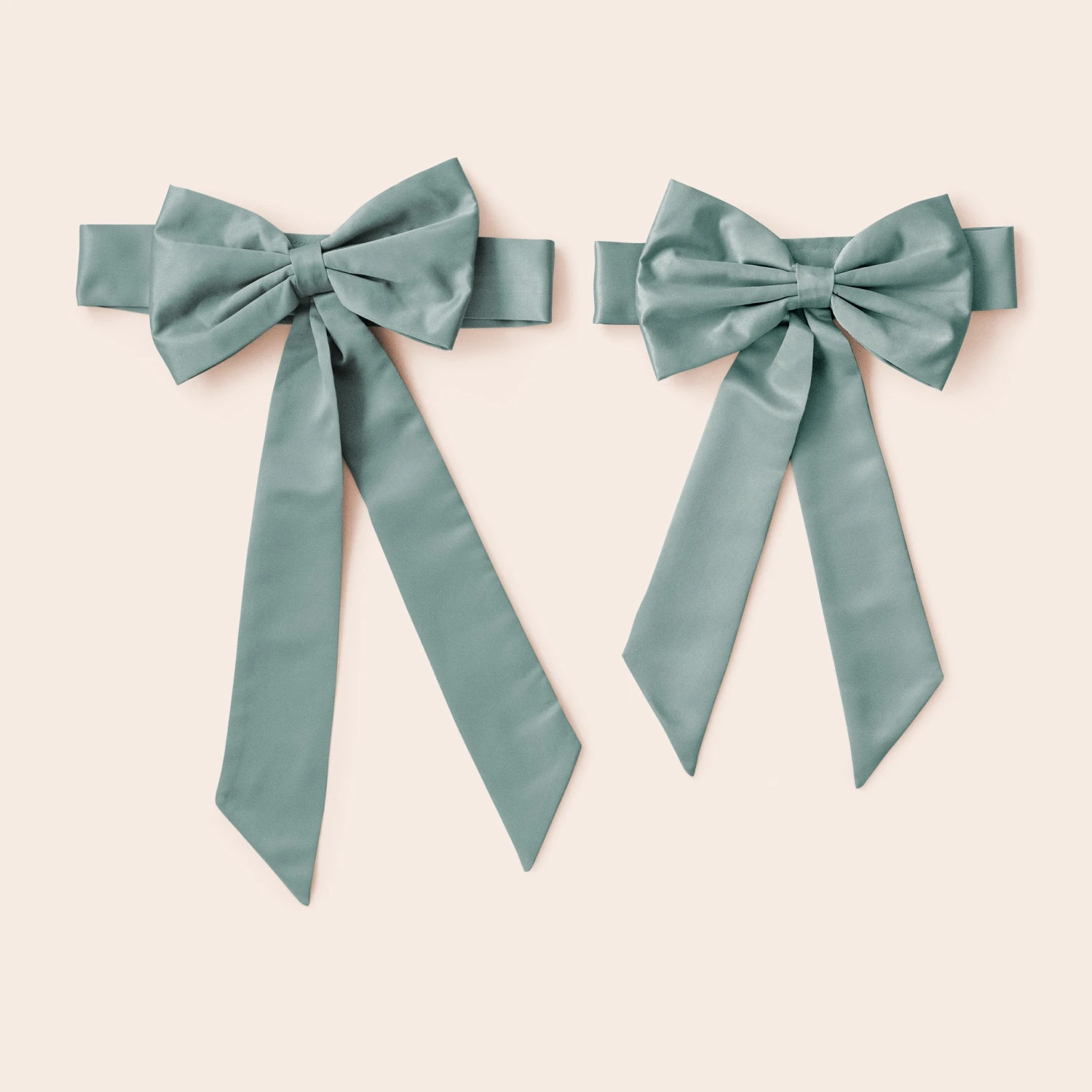 Liz Flower Girl Sash - Sheen Sea Glass - Image 3