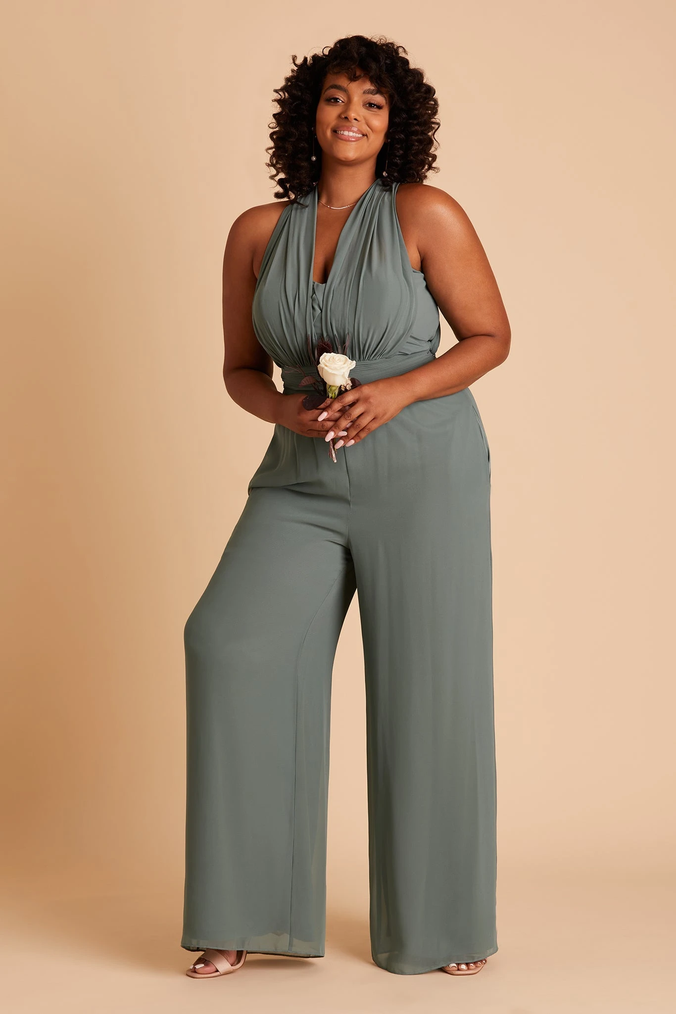 Gigi Convertible Jumpsuit - Sea Glass - Image 16